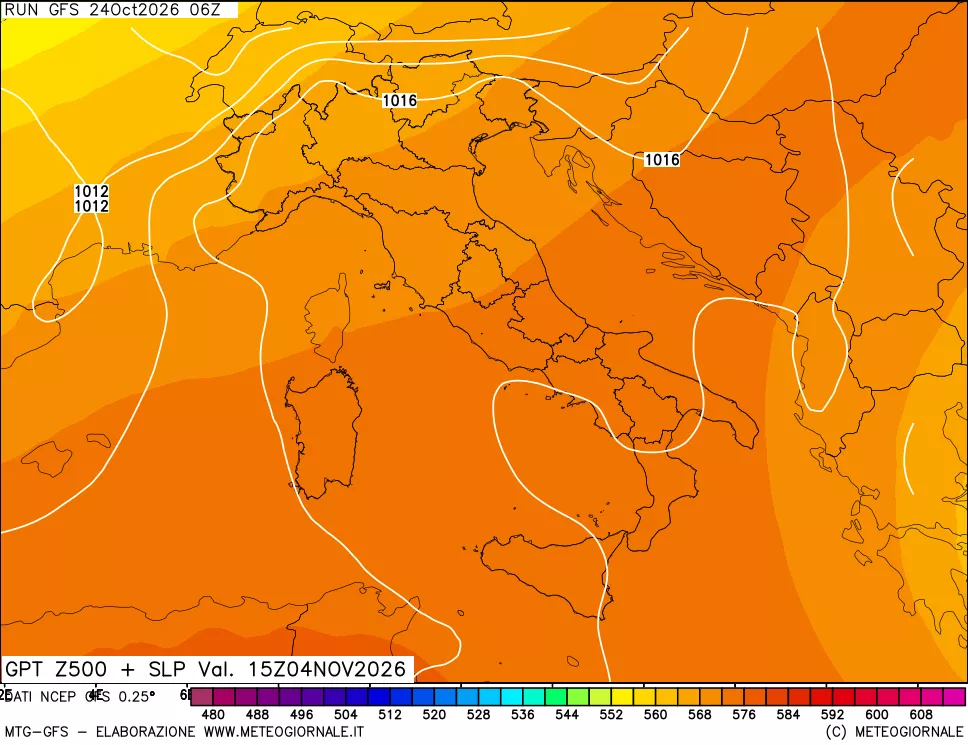 mappa 500 hPa GPT + Press SLM