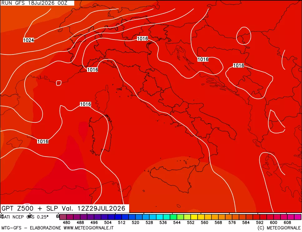 mappa 500 hPa GPT + Press SLM