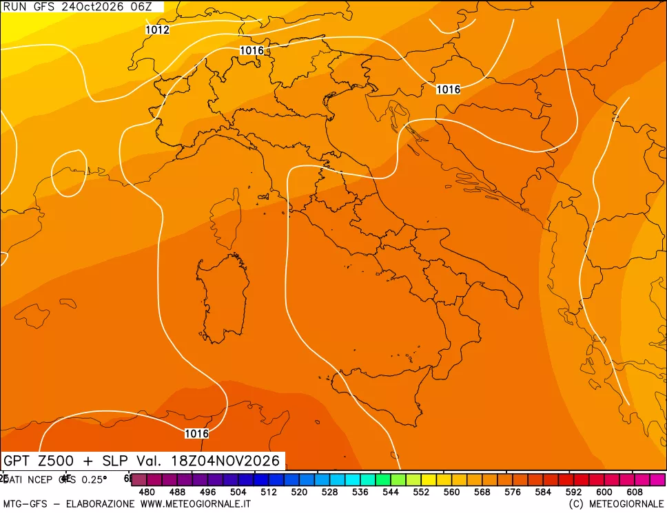mappa 500 hPa GPT + Press SLM