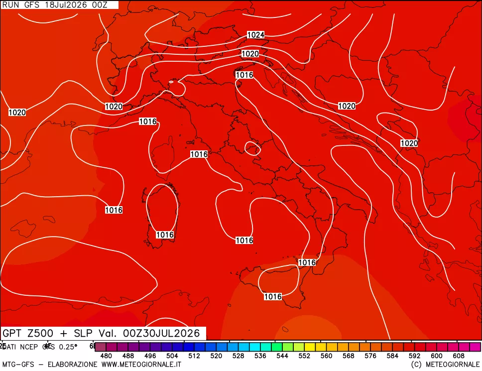 mappa 500 hPa GPT + Press SLM