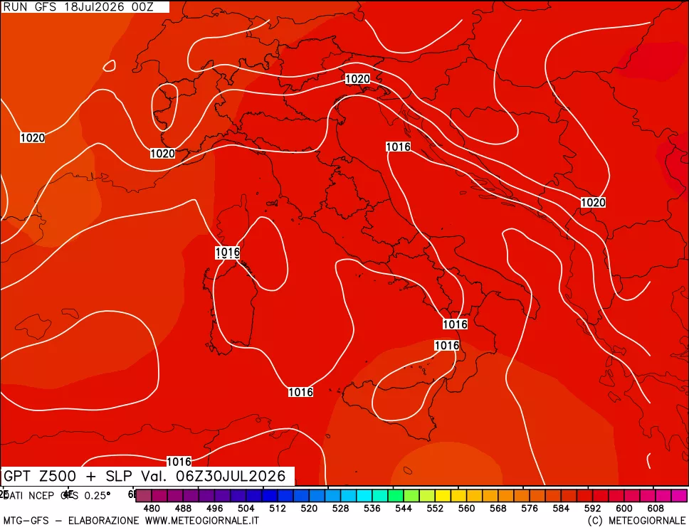 mappa 500 hPa GPT + Press SLM