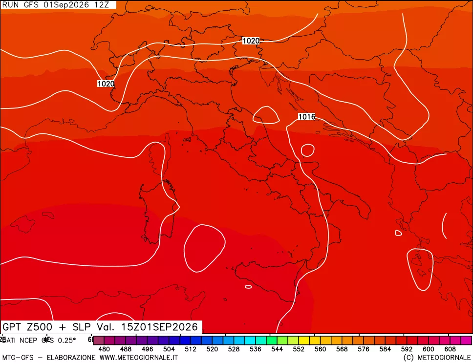 mappa 500 hPa GPT + Press SLM