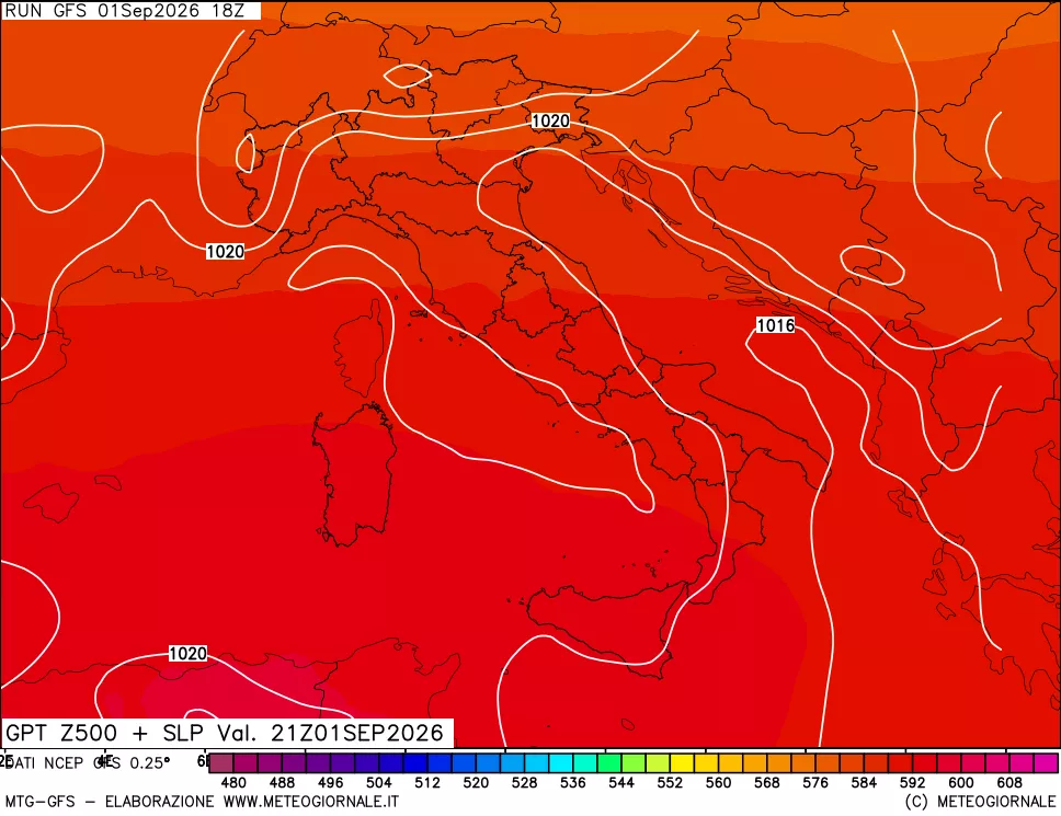 mappa 500 hPa GPT + Press SLM