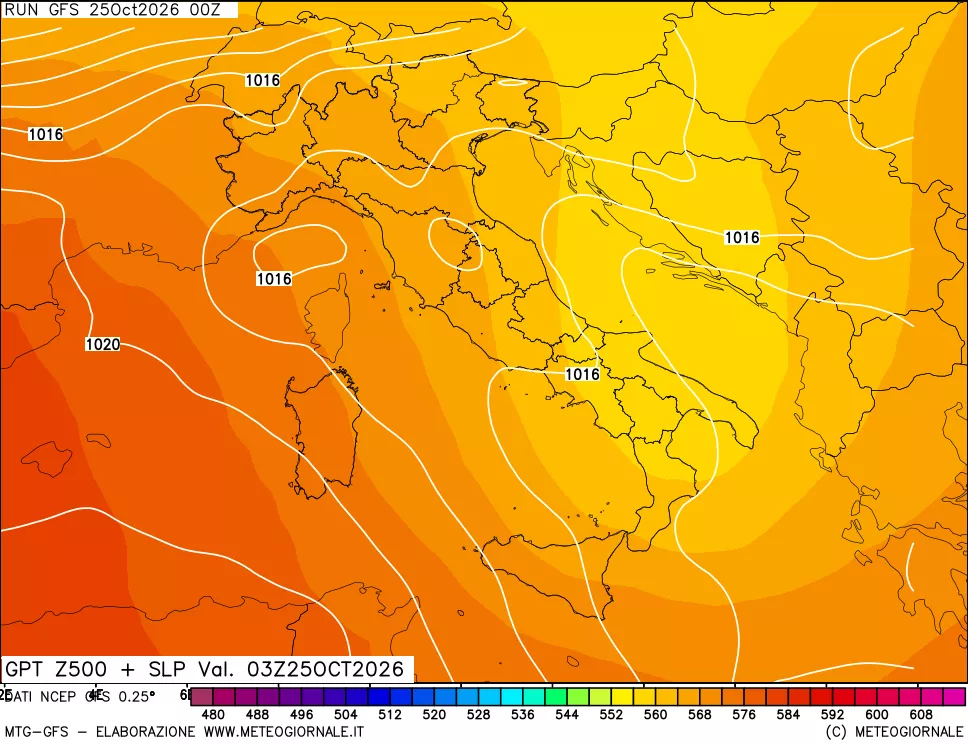 mappa 500 hPa GPT + Press SLM