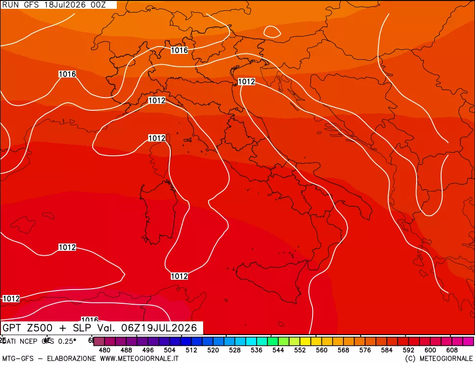 mappa 500 hPa GPT + Press SLM