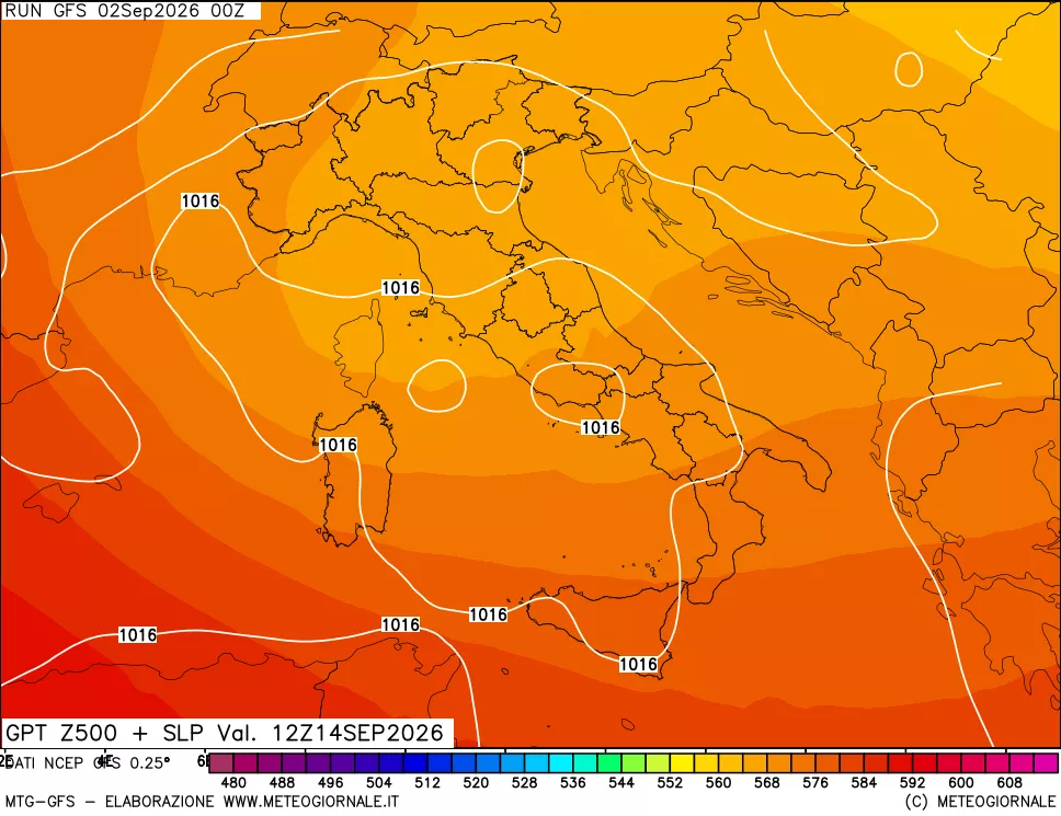 mappa 500 hPa GPT + Press SLM