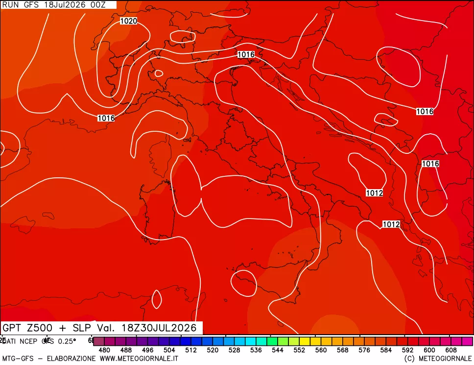 mappa 500 hPa GPT + Press SLM