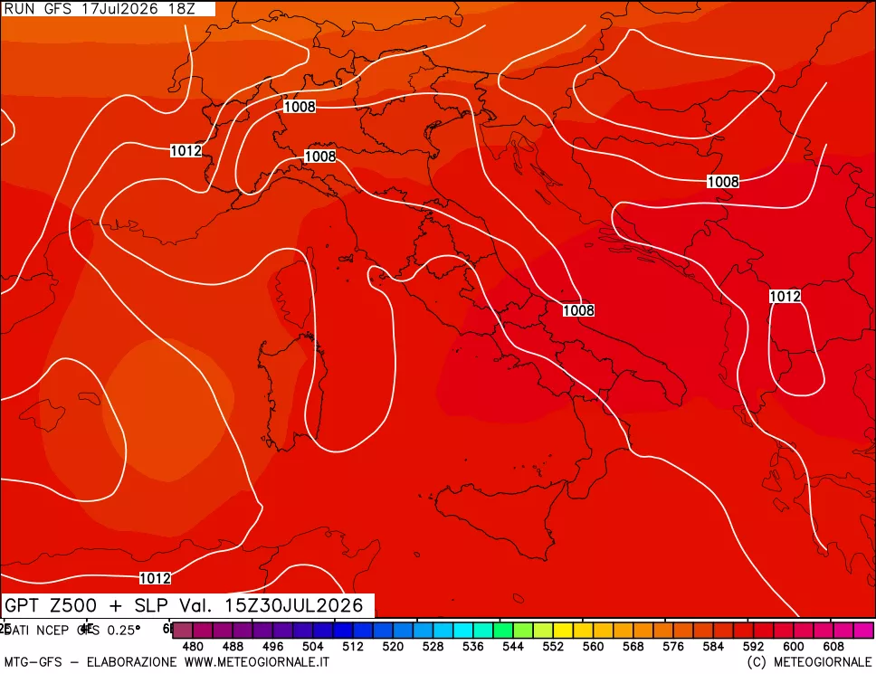 mappa 500 hPa GPT + Press SLM