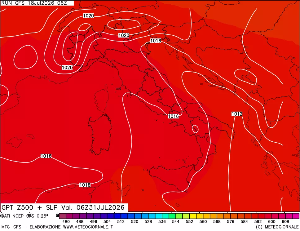 mappa 500 hPa GPT + Press SLM