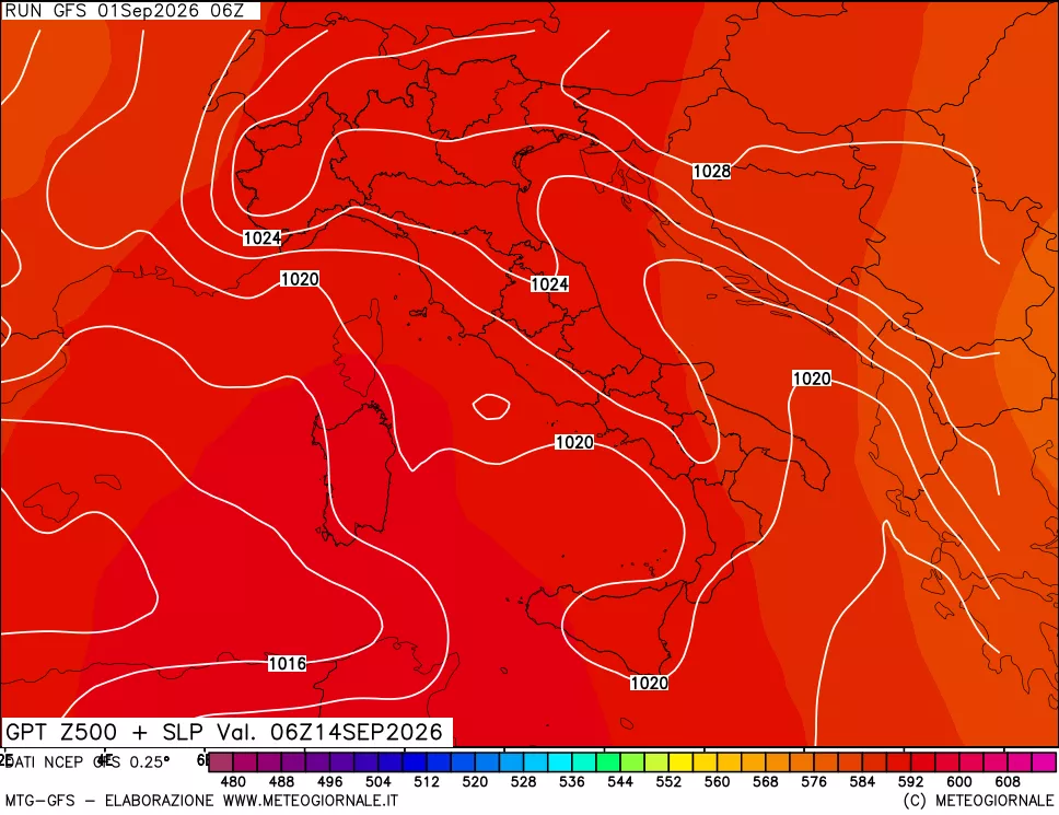 mappa 500 hPa GPT + Press SLM