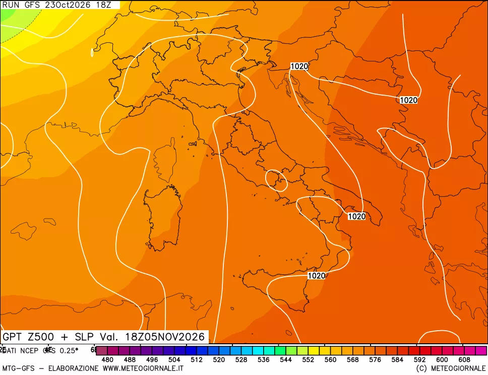 mappa 500 hPa GPT + Press SLM