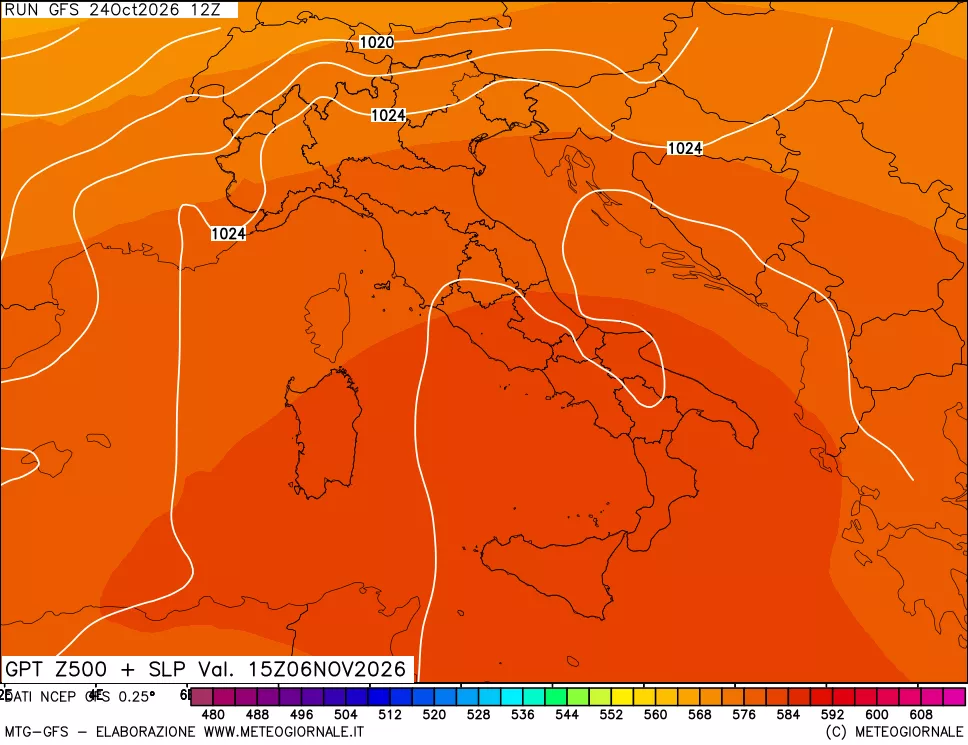 mappa 500 hPa GPT + Press SLM