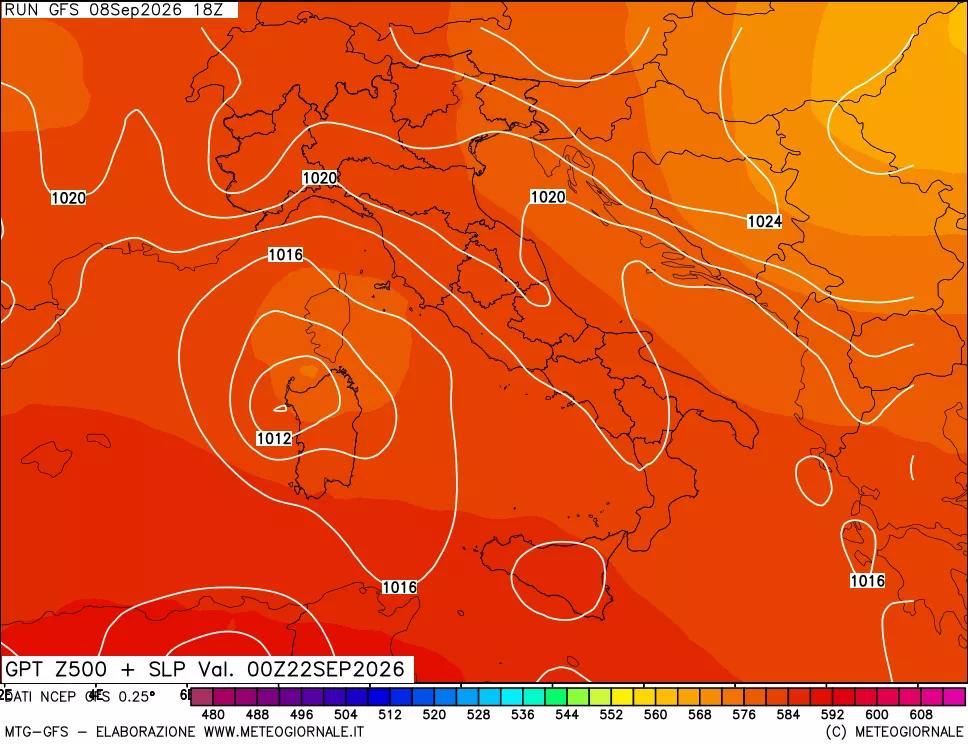 mappa 500 hPa GPT + Press SLM