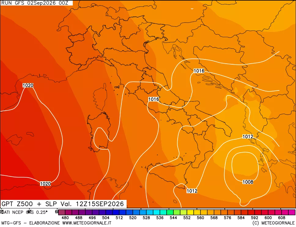 mappa 500 hPa GPT + Press SLM