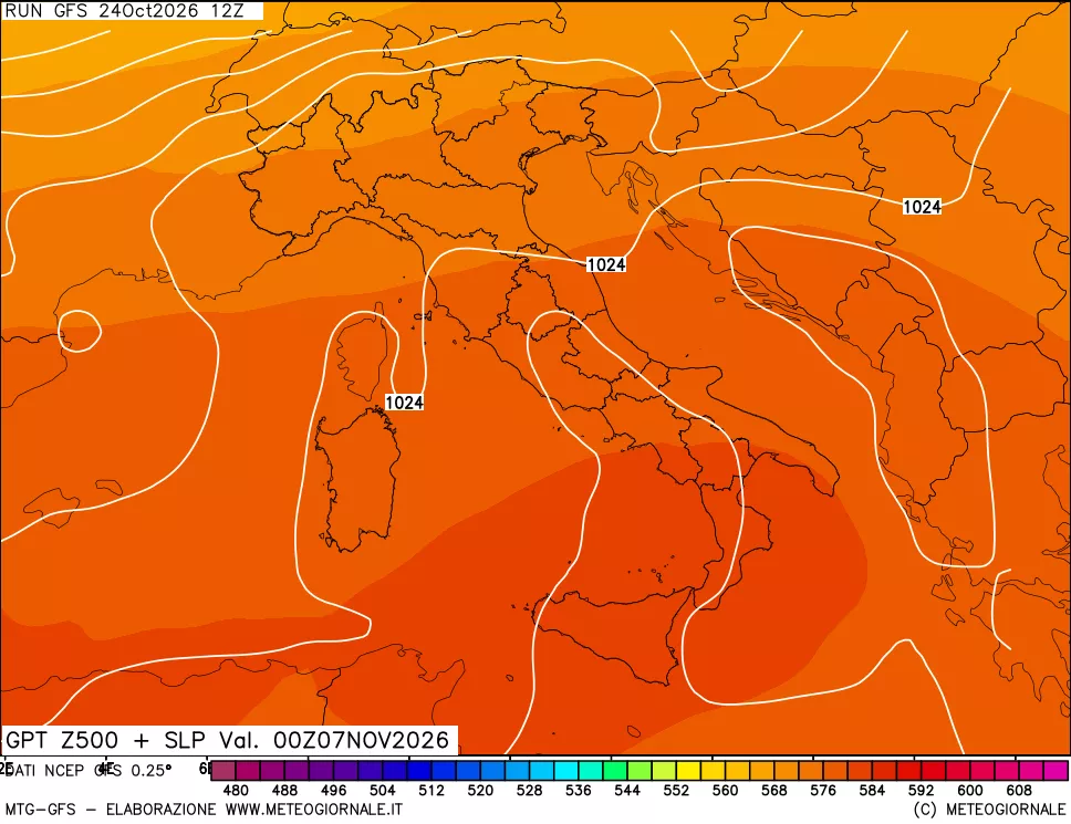 mappa 500 hPa GPT + Press SLM