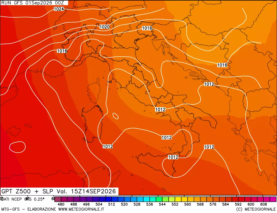 mappa 500 hPa GPT + Press SLM
