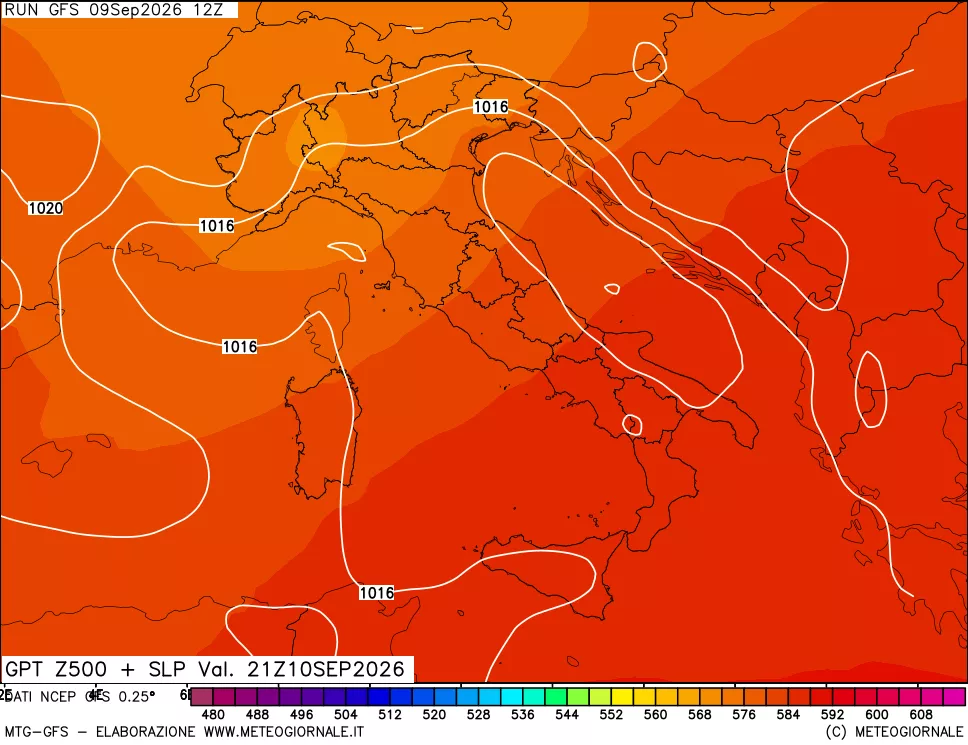 mappa 500 hPa GPT + Press SLM