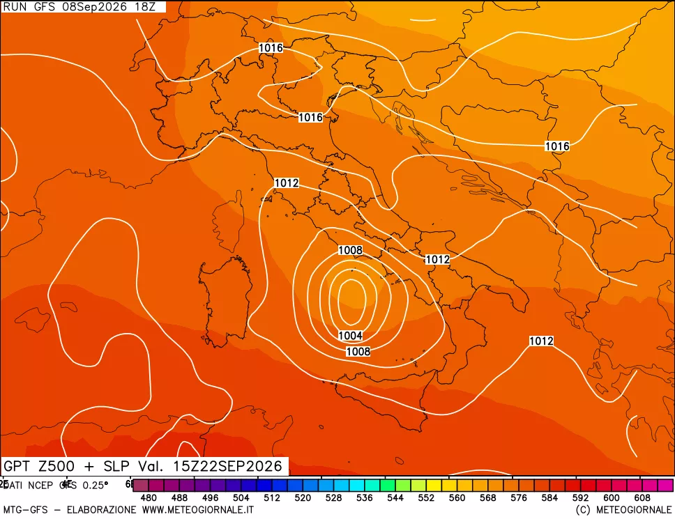 mappa 500 hPa GPT + Press SLM