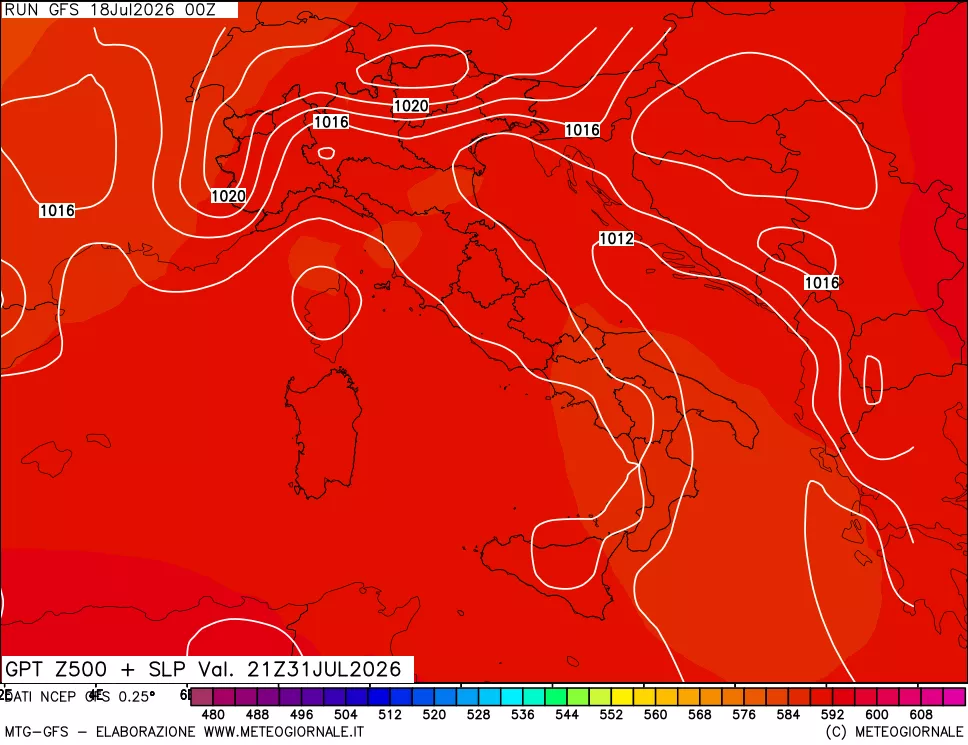mappa 500 hPa GPT + Press SLM