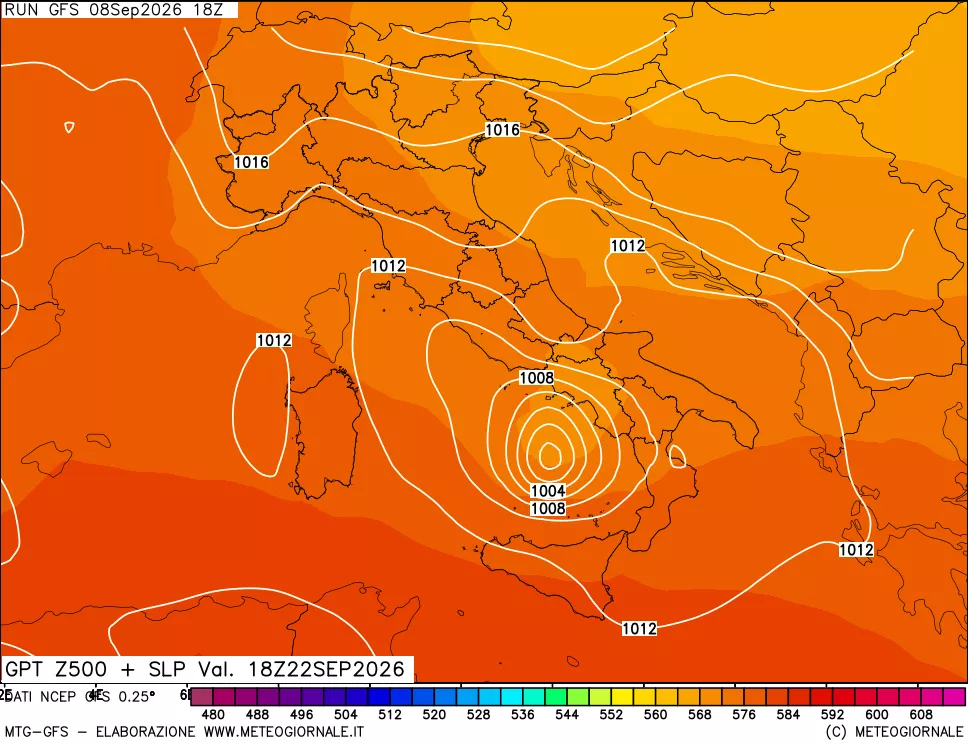 mappa 500 hPa GPT + Press SLM