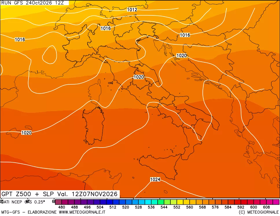 mappa 500 hPa GPT + Press SLM