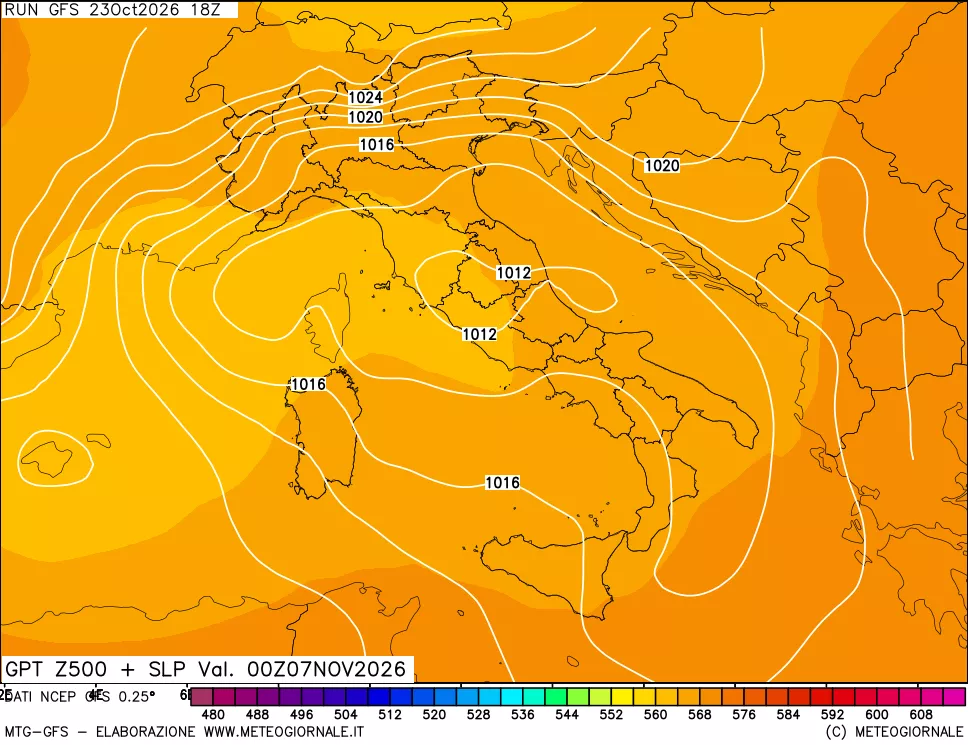 mappa 500 hPa GPT + Press SLM