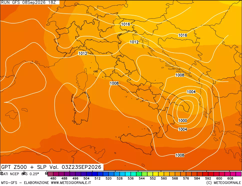 mappa 500 hPa GPT + Press SLM