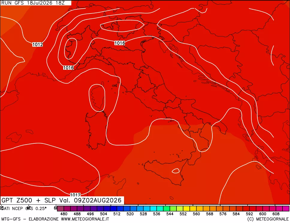 mappa 500 hPa GPT + Press SLM