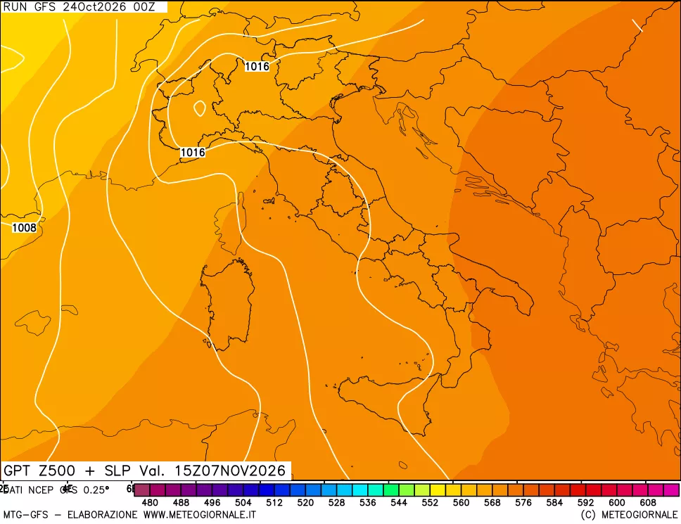mappa 500 hPa GPT + Press SLM