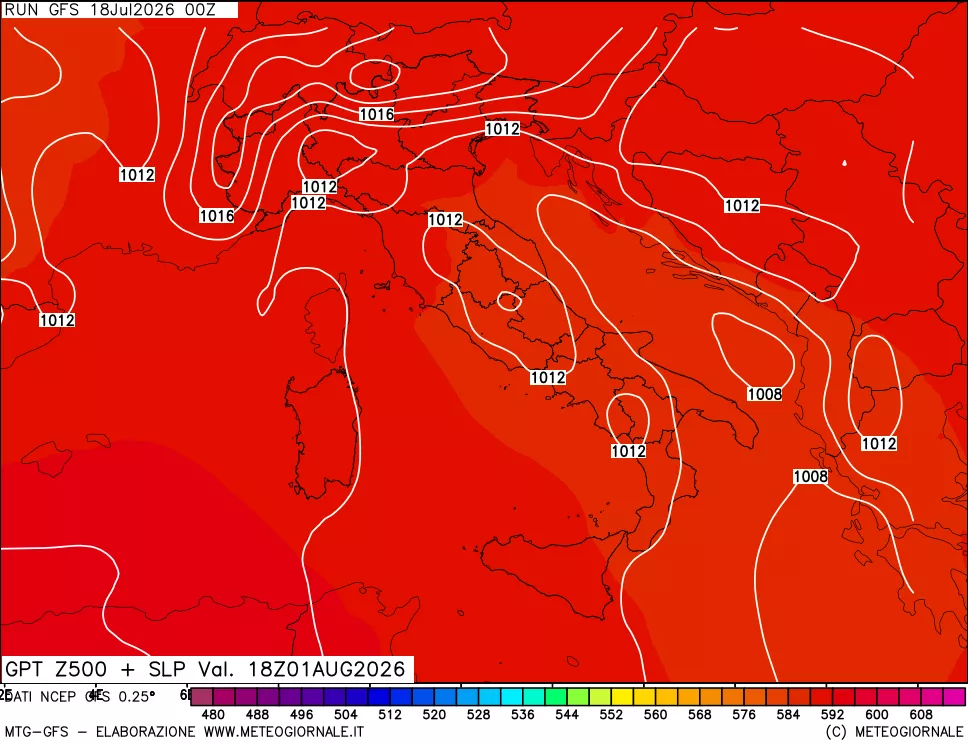 mappa 500 hPa GPT + Press SLM