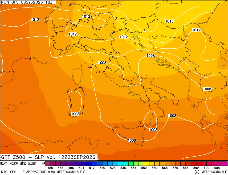mappa 500 hPa GPT + Press SLM