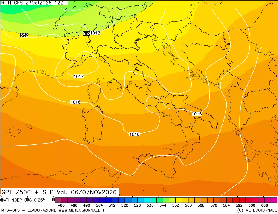 mappa 500 hPa GPT + Press SLM
