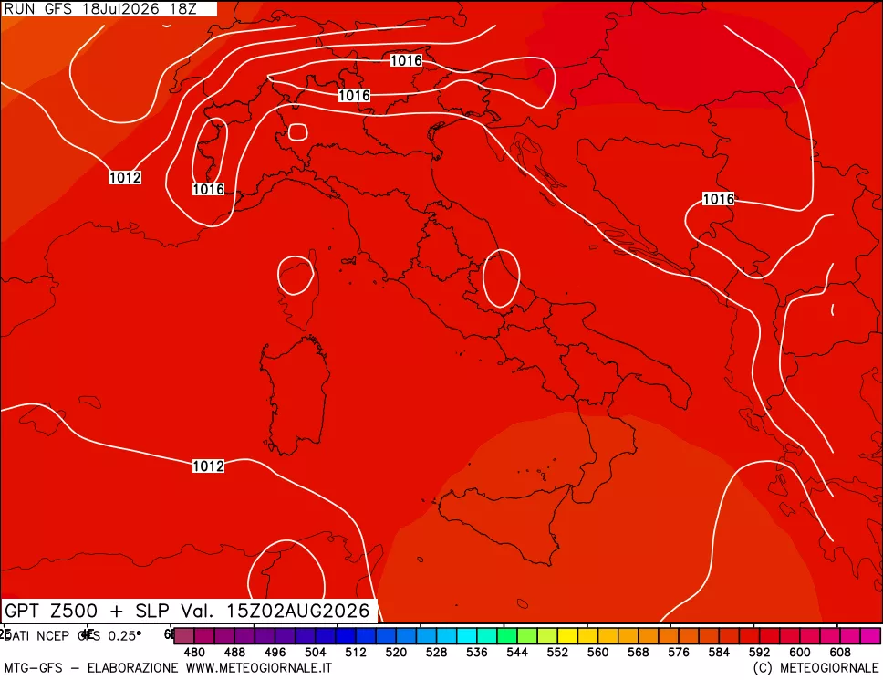 mappa 500 hPa GPT + Press SLM