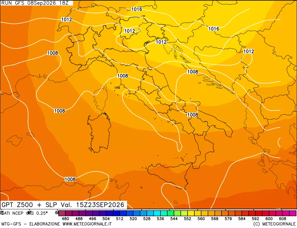 mappa 500 hPa GPT + Press SLM