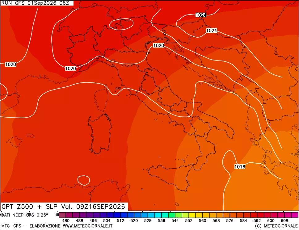mappa 500 hPa GPT + Press SLM
