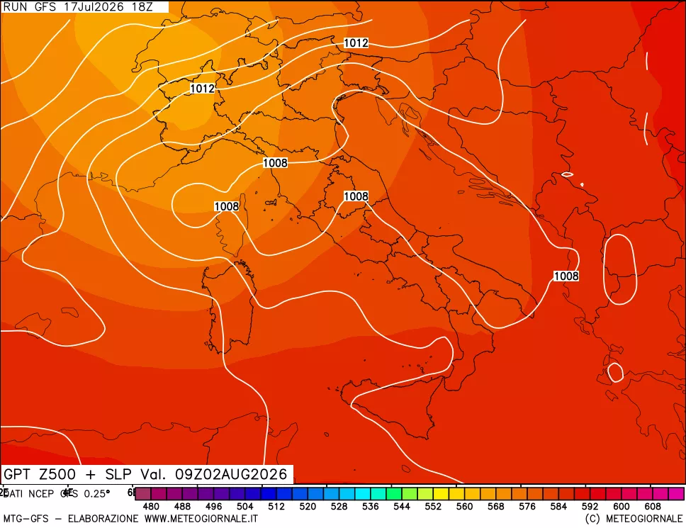 mappa 500 hPa GPT + Press SLM