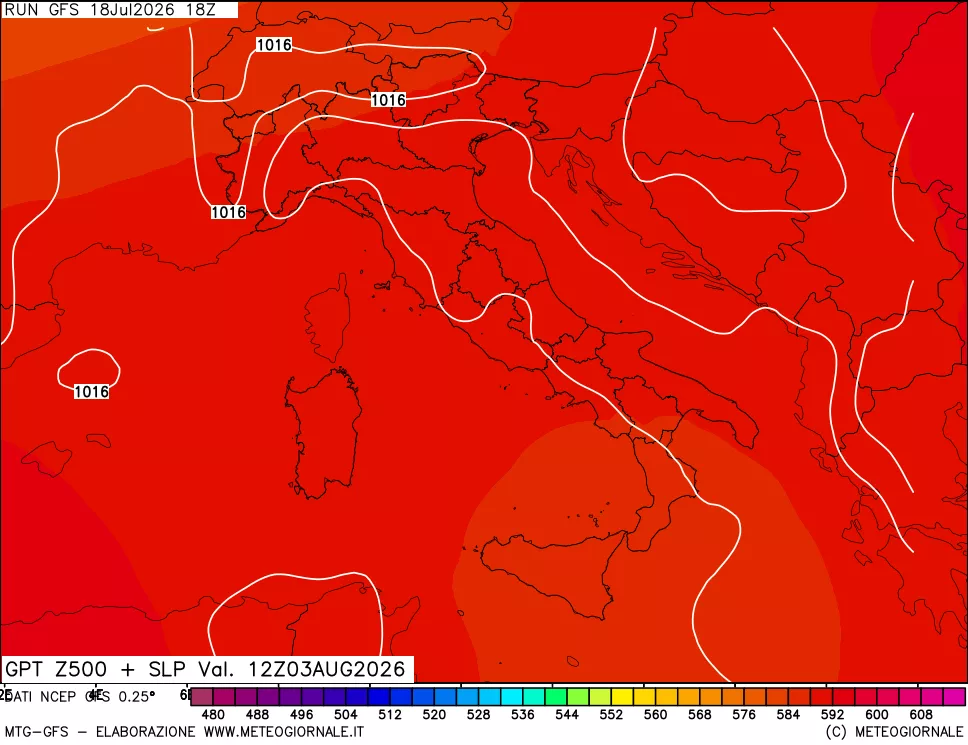 mappa 500 hPa GPT + Press SLM