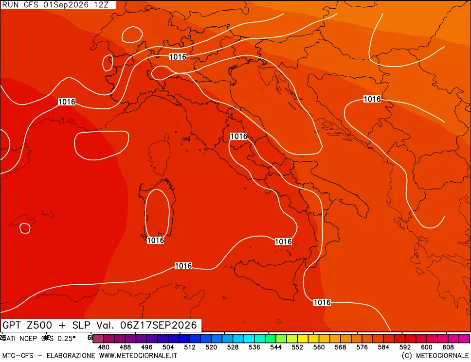 mappa 500 hPa GPT + Press SLM