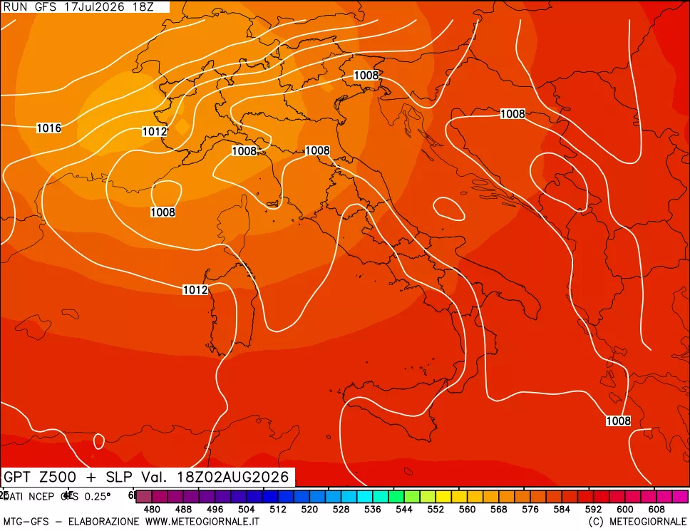 mappa 500 hPa GPT + Press SLM