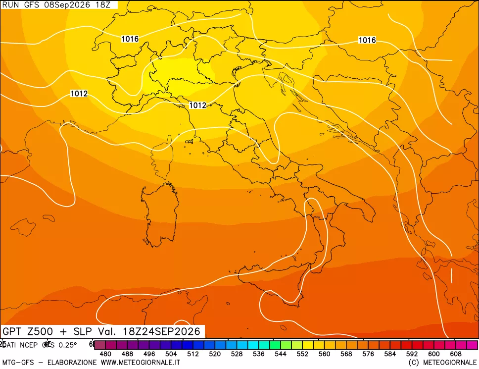 mappa 500 hPa GPT + Press SLM