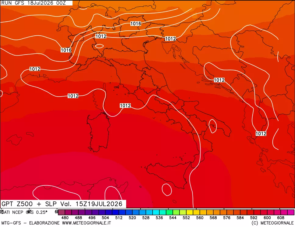 mappa 500 hPa GPT + Press SLM