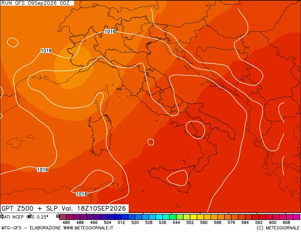 mappa 500 hPa GPT + Press SLM
