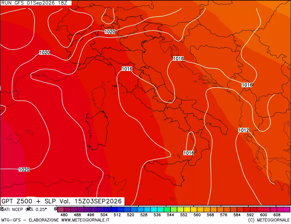 mappa 500 hPa GPT + Press SLM