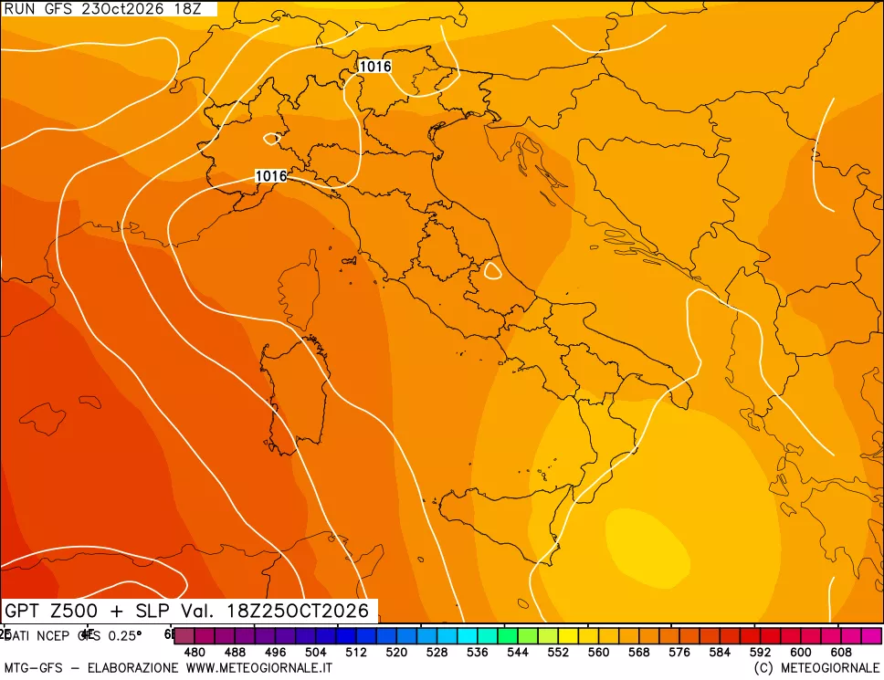 mappa 500 hPa GPT + Press SLM