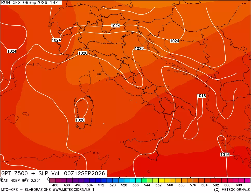 mappa 500 hPa GPT + Press SLM
