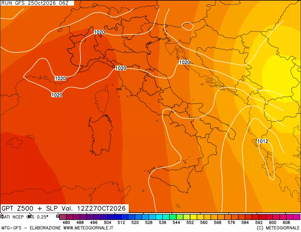 mappa 500 hPa GPT + Press SLM