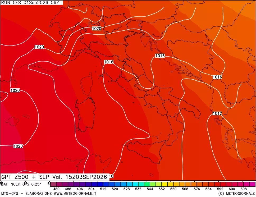 mappa 500 hPa GPT + Press SLM