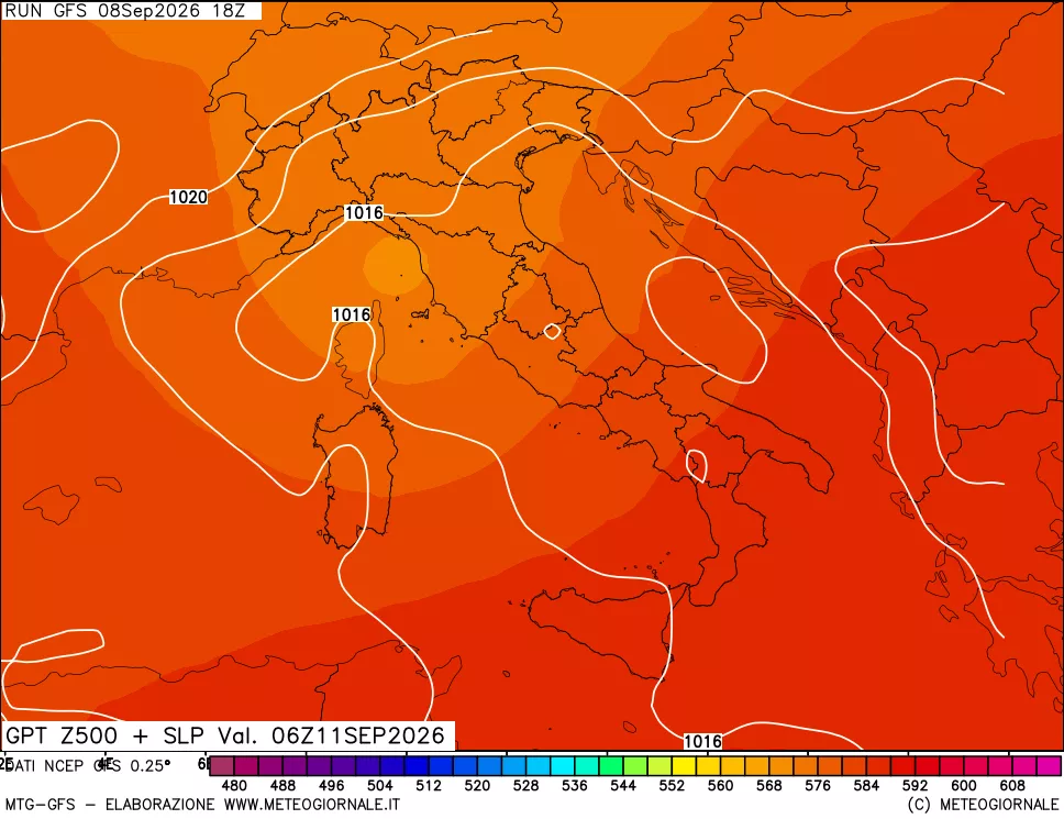 mappa 500 hPa GPT + Press SLM