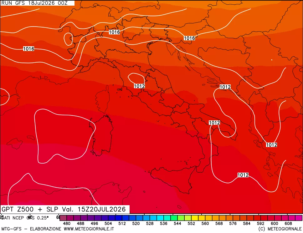 mappa 500 hPa GPT + Press SLM