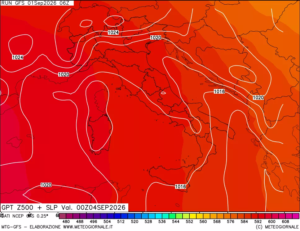 mappa 500 hPa GPT + Press SLM